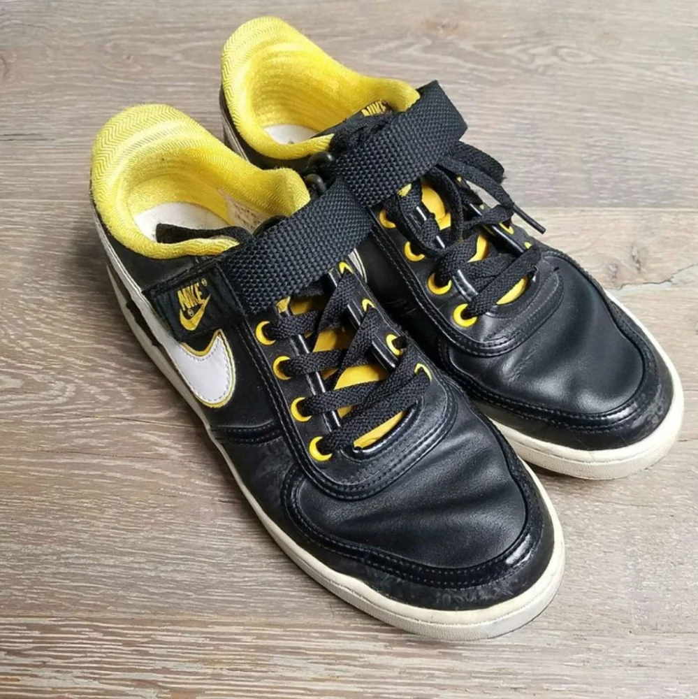 NIKE Vandal Low Trainers Black/White/Yellow Shoe 316432-014 Sneakers Mens SZ 9.5